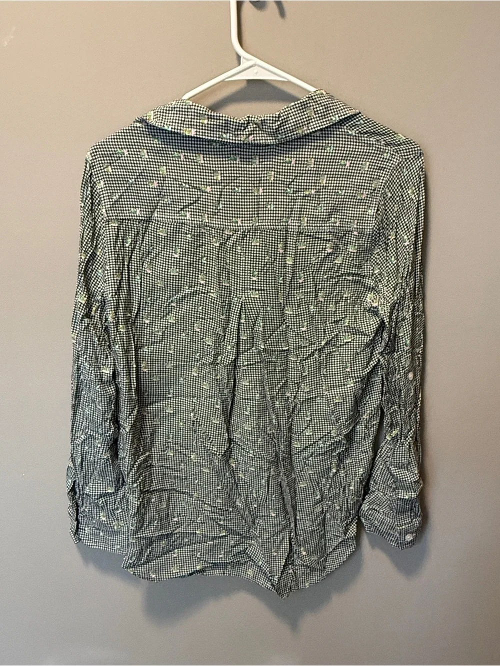 Velvet Heart Button Up Shirt - S